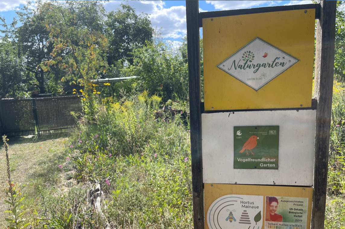 Kräuter Bienen Naturwein Naturgartenschild